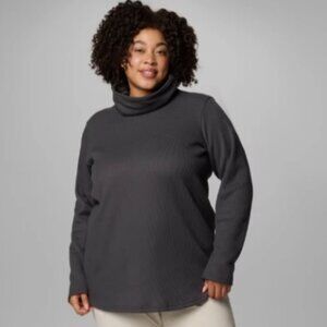 Columbia Women's Holly Hideaway™ Waffle Cowl Neck Pullover - Plus Size 2X